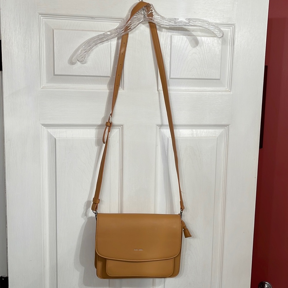 Pixie Mood vegan leather crossbody Tan